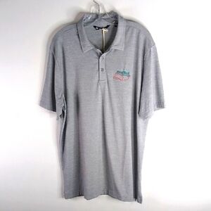 Travis Mathew Gray Polo Shirt for Effortless Style